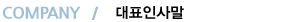 COMPANY ǥλ縻